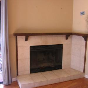 fireplace before